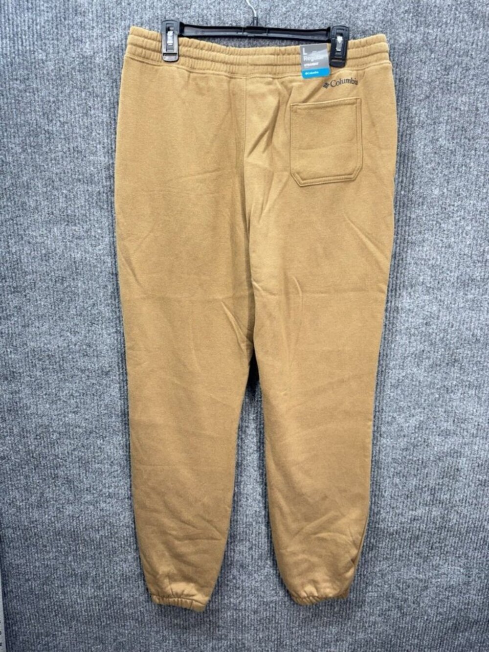 Columbia Trek Joggers Mens Large Tan Sweatpants Drawstring Pockets Logo NEW - Picture 3 of 10